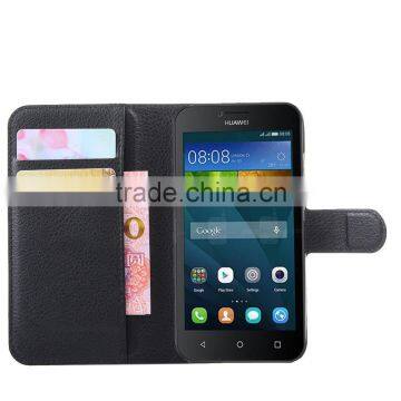 CHEAP COW SKIN TEXTURE Soft Wallet Case Stand PU Leather Case For HUAWEI Y5 Y560 FLIP LEATHER CREDIT CARD CASE photo-2