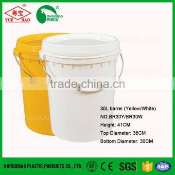 Yellow Plastic Bucket 30L for Construction photo-5