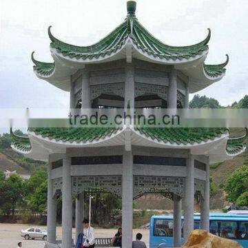 hexagonal gazebos Chinese roof tile manufacture direct supplier