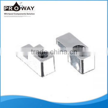 Shower Bathroom Hardware Accessories Glass Shelf Clips / Glass Panel Clamp Support Adjustable Glass Shelf Clip