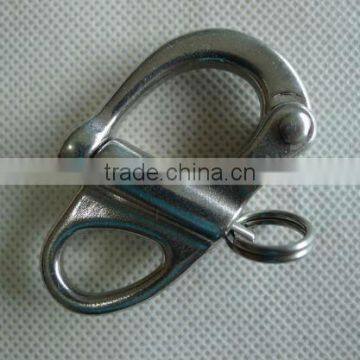 stainless steel fixed eye snap shackle