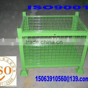 Stacking mesh cage pallet/steel mesh container