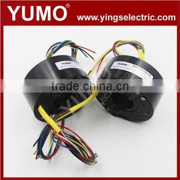 Electric Slip Ring Ethernet Type High Current SRH3899-6P 38.1mm 500mm 6 Circuits Slip Ring photo-4