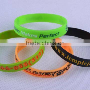 Stylish youth energy narrow wristbands silicone bangles