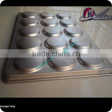 One-stage Molding15 Grooves Customized Bread Baking Teflon Non-Stick Coated Hamburger Bun Tray photo-4