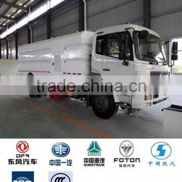 Dongfeng Road Cleaning Truck, 10 t Road Sweeper With Water Washing photo-3