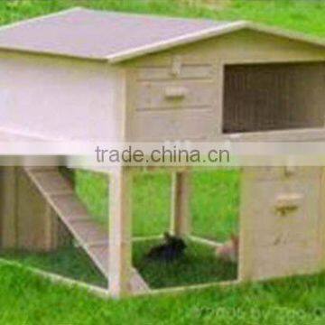 Wooden Rabbit House in White