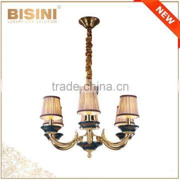 Golden Brass Rococo Style 10 Lights Chandelier/ Retro Gorgeous Bronze Pendant Lamp/ Antique Hotel Ceiling Lamp photo-6