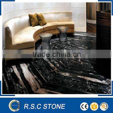 Black silver dragon marble polishing flooring tile