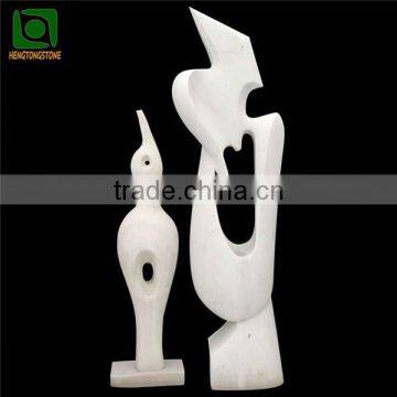 White Marble Stone Abstract Statue Carving