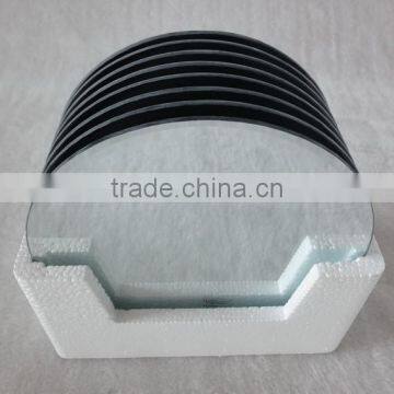 Decorative Round Beveled Mirror Candle Plate photo-2