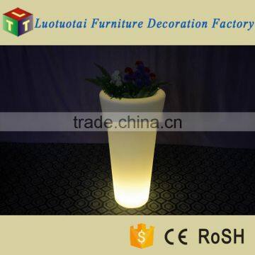 Modern Round Shape High LED Flower Pot/LED Planter With 16 Color Changing for Outdoor photo-3