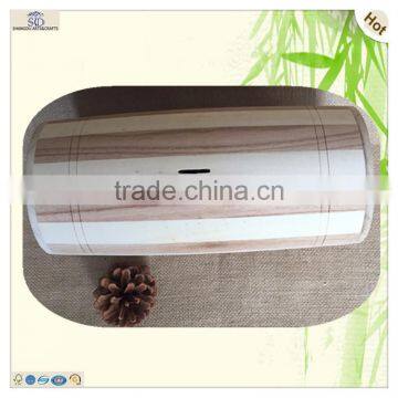 Sale Cheap Small Decorative Poplar Chinaberry Wooden Saving Barrels photo-4