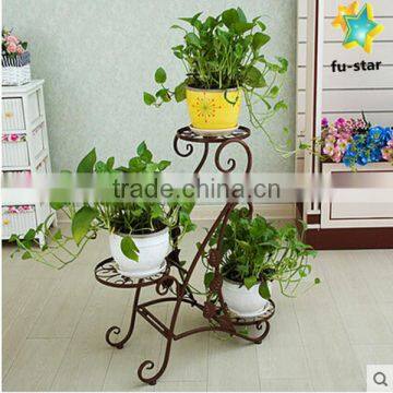PN Newest Style Home & Garden Supplier Plant Pot Rack Standing Metal Flower Rack photo-4