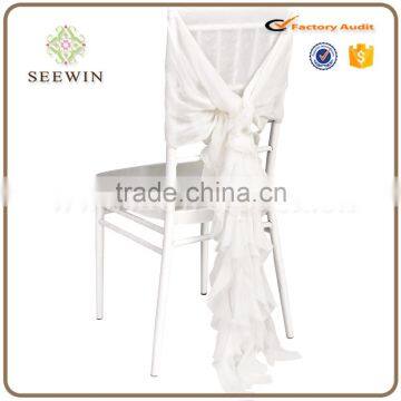 Fancy Ruffled Chiavari Chair Cover for Wedding ,wedding Ruffled Chiavari Chair Cover Chair Sash photo-2
