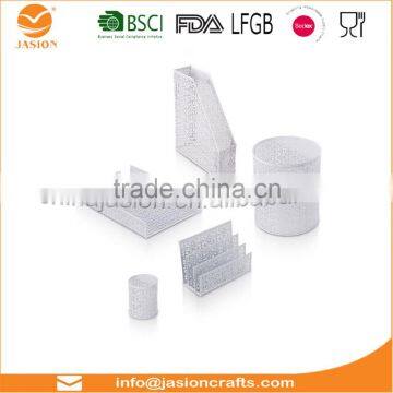 Metal Powder Coating Wire Deedbox Stationery-box Set Pen Holder