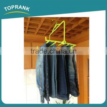 Cheap Hot Selling Four Layers Adjustable Plastic Foldable Trouser Hanger Plastic Pant Hanger photo-4
