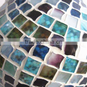Color Scalloped Shape Mosaic Handmade Rustic Vase Single Types of Flower Vase