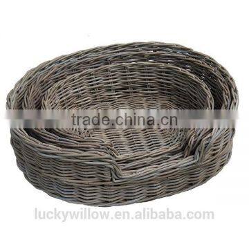 Pet Wicker Dog Bed Basket photo-2