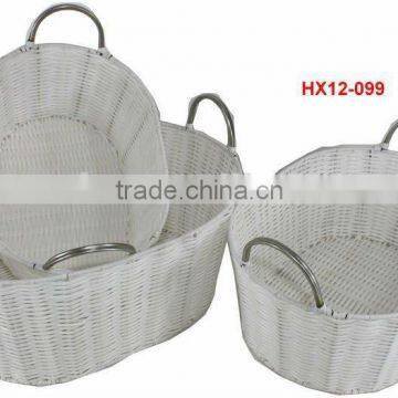 Customized practical plastic hamper with handle