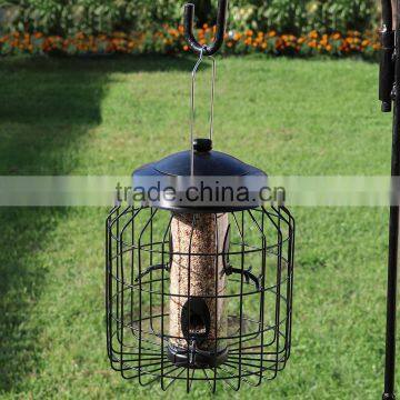 Outdoor 12 Inch Black 4-Peg Squirrel Proof Bird Feeder photo-6