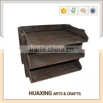 Luxury Design Industrial Display Wall Wooden Shelf photo-3