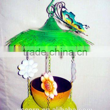 Great iron bird feeder with pot