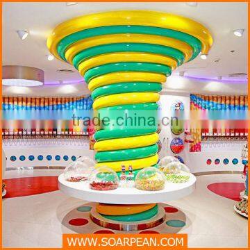 Large Colorful Customized Decoration Candy Modern Display Shelf