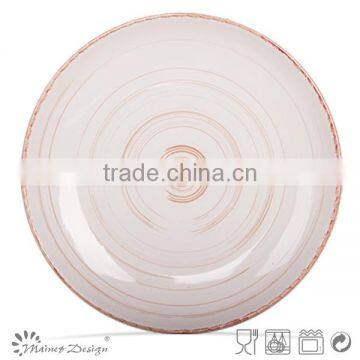 Antique Brush Green Crockery Dinner Plate photo-2