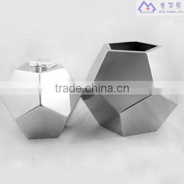 Modern Stainless Steel Flower Vase Steel Flower Pot Metal Vase photo-4