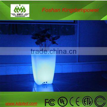 Wireless decorative flash LED rechargeable bar planter
