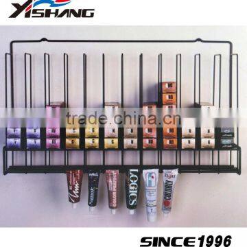 Metal hair dye display shelf hair salon storage cabinet