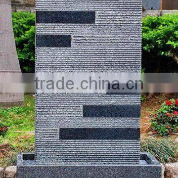 mini water feature granite stone water fountain with led lights