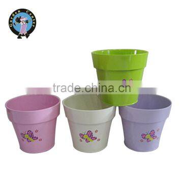 Small Kids Garden Colored Metal Pot