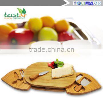 Manufacturers Selling 100% of the Natural Bamboo Cheese Board and Sliding Out Type and Cutlery Drawer photo-4