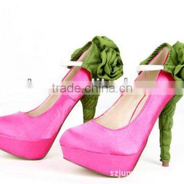 SC009 New coming!!! Wholesale handmade high heel decoration high heel fabric shoe covers