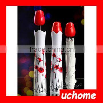 UCHOME Promotional Cheap Wine Shape Bottle Umbrella