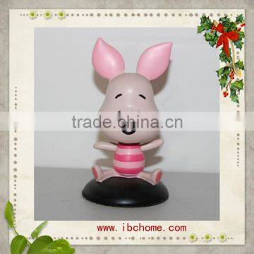 Custom Pig style polyresin Bobble heads,animal bobbleheads