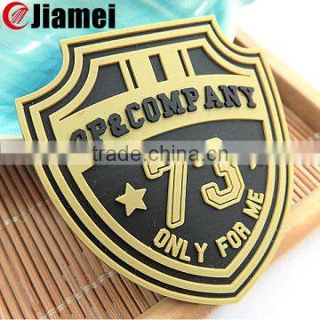 Nanjing Jiamei Factory micro-injected pvc label sew in clothing labels cheap