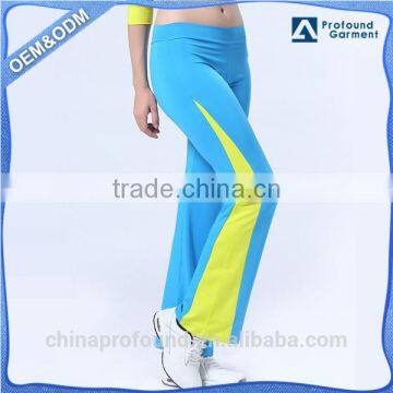 Dry Fit Polyester Spandex Sport Fitness Pants Lady Womens Running Pants