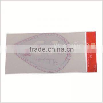 Kearing Metric Fashion Design Ruler Water Droplet Shape Ruler ( Sandwich Line ) Garement Curve Ruler # 6403 photo-2