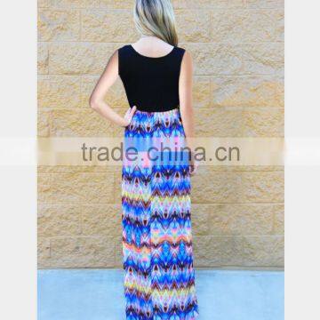 2017 Customized Plus Size Bohemian Maxi Dress for Mommy and me photo-2