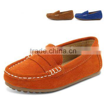 Fashion Boys Casual Shoes Moccasin-gommino, Slip-on Genuine Leather Casual Kid Shoe Loafers Stylish Made in China Factory photo-2