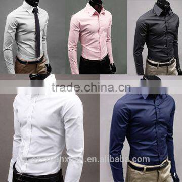 SZXX Latest Casual Formal Shirt Pattern For Men Slim Fit Shirt