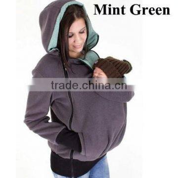 2016 New Style Multiple Function Mother Dress Three-in-one Cover Baby Women Hoodie Sweatshirt Polar Fleece Warm OEM