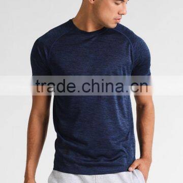 MGOO Manufacturer Offered Blue Color Dry Fit Plain T-shirts Mens Short Sleeve Sports T Shirt photo-3