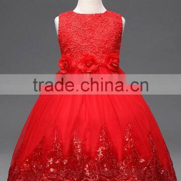 Customize Frock Design for Baby Girl 2017 Summer & Autumn Kids Baby Girl Dress Colorful Puffy Flower Dress Children Clothes photo-3