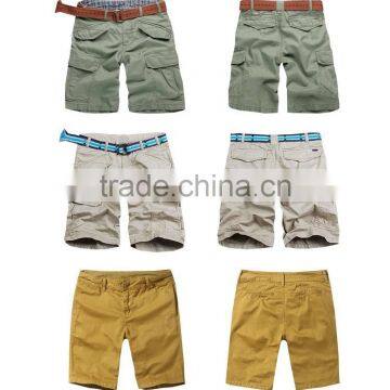 Polyester Cotton Chino Men's Multi-bags Cargo Shorts photo-4