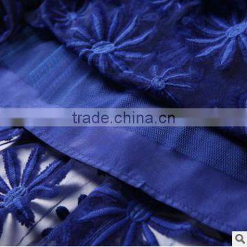 F20051A Round Neck Sleeveless Dress Embroidered Gauze Women Dress photo-5