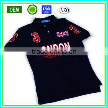 Soft cotton embroidery children polo shirt